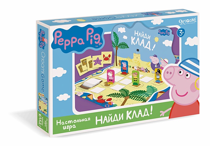 Настольная игра «Свинка Пеппа. Найди клад!» настольная игра свинка пеппа магнитная считалочка