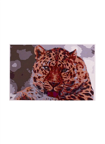 Раскраска по номерам на картоне Гепард, 20х30 см набор тм рыжий кот раскраска на картоне a4 гепард арт р 2398