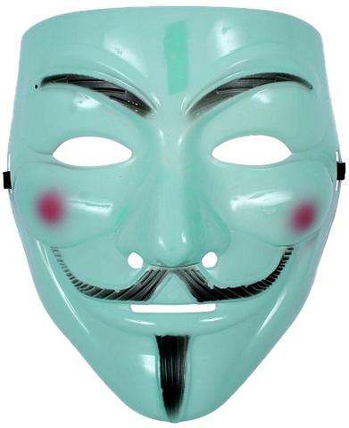 маска защитная в ассортименте Маска Анонимуса (Гая Фокса). Цвета в ассортименте