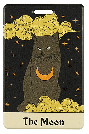 Чехол для карточек вертикальный Кот Таро (черный) (ДК2023-436) силиконовый чехол на oppo f17 черный кот для оппо ф17