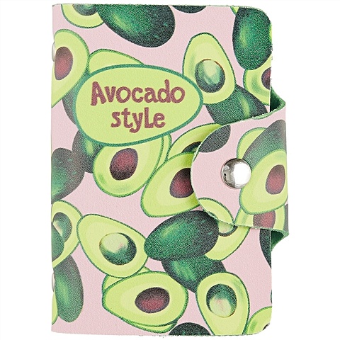 Визитница Avocado style, 26 карточек визитница space stars 26 карточек