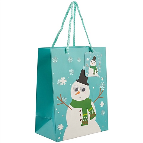 Подарочный пакет «Snowman», А5