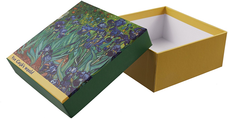 Коробка подарочная Flowers 15,5*15,5*6,5см, картон