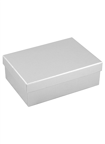 Коробка подарочная Металлик серый 14,5*20,5*7см, картон коробка подарочная металлик серый 23 30 11см картон