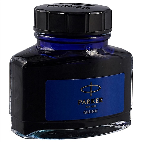 Чернила parker quink синие 57 мл в стеклянном флаконе. Чернила паркер. Ink blue цвет. 226753, чернила parker bottle quink, объем 57 мл, синие, 1950376. Чернила паркер.