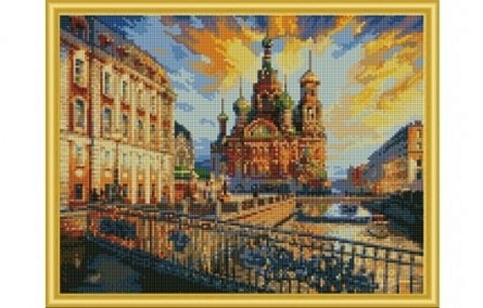 Алмазная мозаика Санкт-Петербур, 40*50 см.