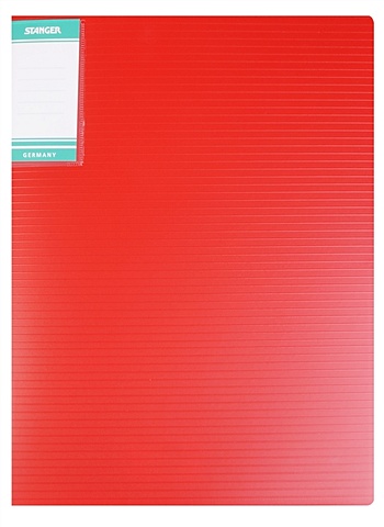 Папка-скоросшиватель Hor Lines пластик 0,7мм, красная