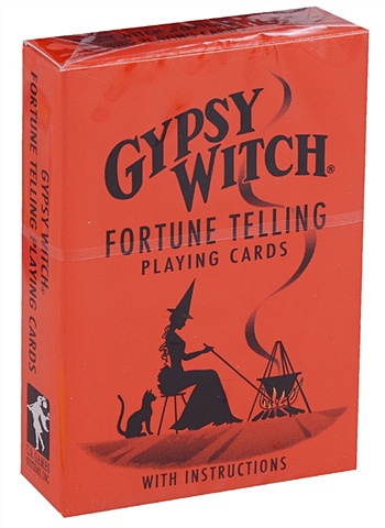 Gypsy Witch Playing Cards / Цыганская ведьма. Игральные карты-оракул (карты + инструкция на английском языке) pokemon 55 black cards collection in spanish withv vmax dx gx and ex cards high power cards collector s edition box black