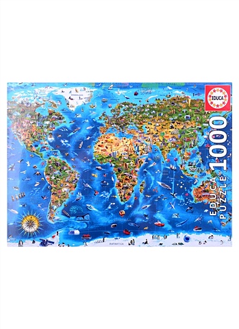Пазл Достопримечательности мира, 1000 деталей puzzle символы мира 1000 деталей