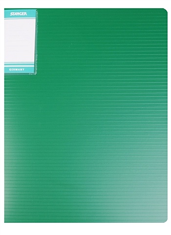 Папка-скоросшиватель Hor Lines пластик 0,7мм, зеленая папка скоросшиватель inформат а5 0 18мм до 100л пластик зеленая 1шт