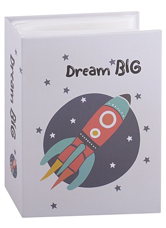 Фотоальбом на 100 фото Ракета Dream big (10х15) коробка dream big черная