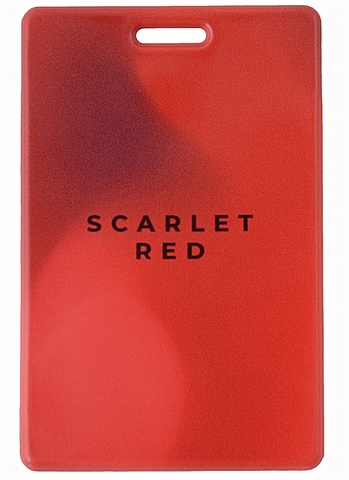 Чехол для карточек вертикальный Monochrome Scarlet Red