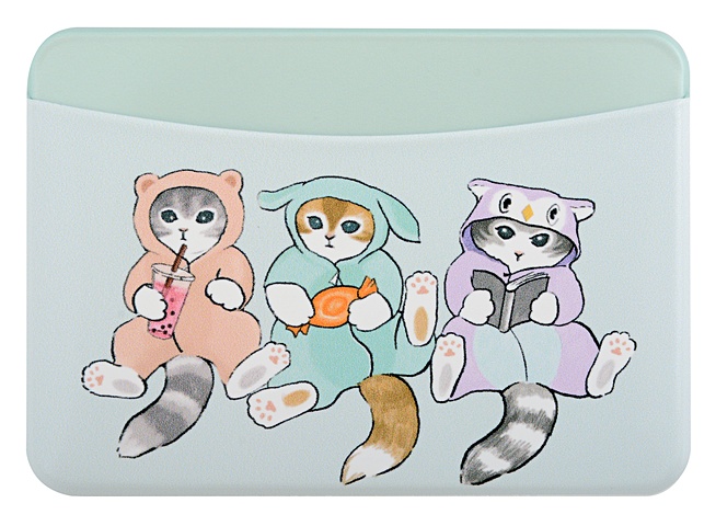 чехол для карточек горизонтальный влюбленные котики Чехол для карточек горизонтальный Kawaii Котики кигуруми (ДКГ2024-147)