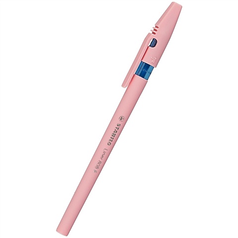 Шариковая ручка «Liner», розовый корпус, синяя, Stabilo ручка шариковая синяя liner корпус ванильный stabilo