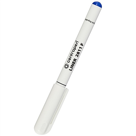 Ручка капиллярная синяя 0.3мм, Centropen ручка капиллярная черная ergo cap off 0 5мм centropen