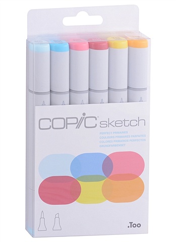Набор маркеров Copic Sketch основные цвета 6цв набор маркеров ecoline 10шт основные цвета