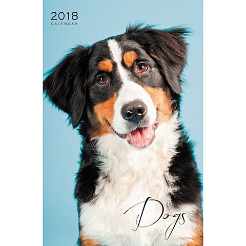 Символ года. Улыбчивые собаки (вертикаль) ***КАЛЕНДАРИ 2018_ НАСТЕННЫЕ ПЕРЕКИДНЫЕ символ года собаки скрепка 6л календари 2018 настенные перекидные