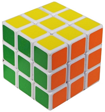 Головоломка (3х3) белая (6 см) головоломка кубик скваер shengshou square 1 белый