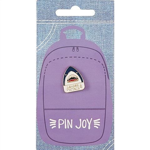 Значок Pin Joy Акула. Shark attack