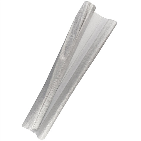 цена Гофрированная бумага «Серый металлик», 50 х 250 см