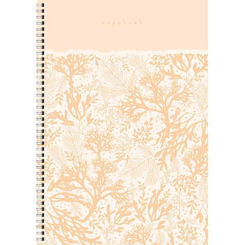 Неоновый сад. Оранжевый ТЕТРАДИ А4 (евроспираль) 80Л. Обложка: пантонная печать