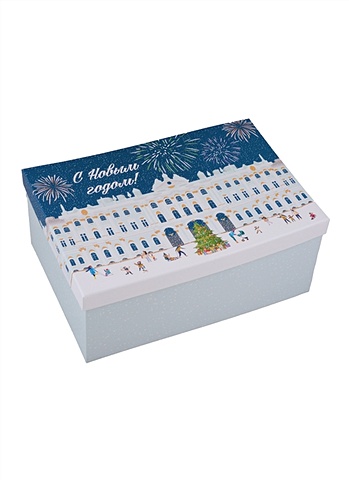 Коробка Happy New Year 28*18,5*11,5 см, Новый Год, картон силиконовый чехол new year на meizu m5s мейзу м5s