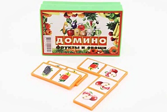 Настольная игра Домино: Фрукты и овощи. Тип 2