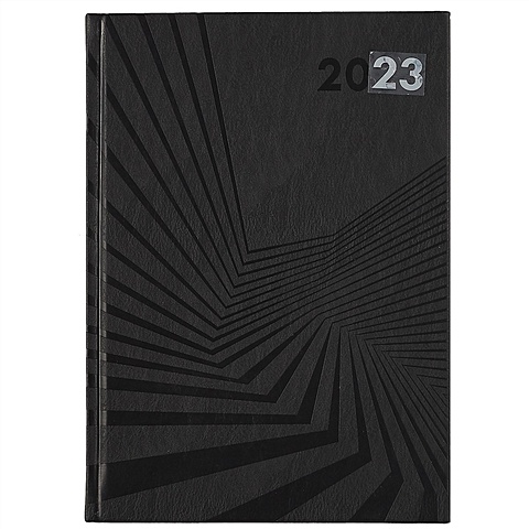 Ежедневник датированный 2023 Альмафи, А5+, 176 листов, черный ежедневник датированный 2023 шеврет а5 176 листов черный