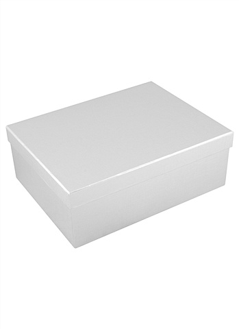 Коробка подарочная Металлик серый 23*30*11см, картон