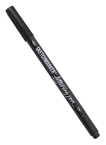 Ручка для леттеринга черная двухсторонняя, SKETCHMARKER