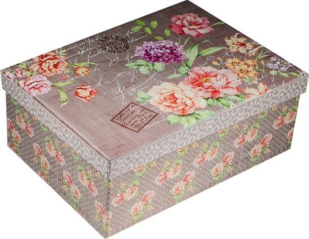 Коробка подарочная Цветочное послание 17*12*7,5см подарочная коробка тайное послание