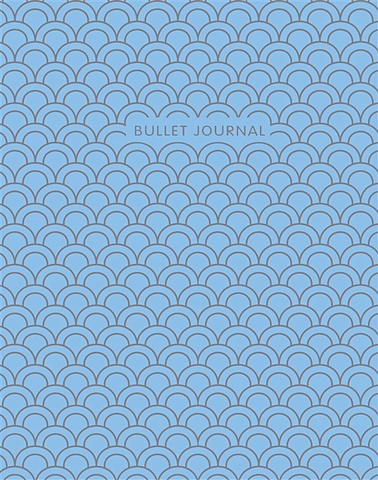 Bullet Journal (Голубой дракон) 162x210мм, твердая обложка, пружина, блокнот в точку, 120 стр.