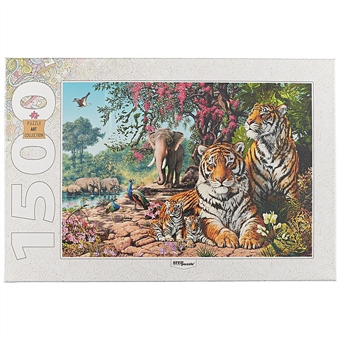 Пазл «Тигры», 1500 деталей пазл educa 1500 деталей тигры в джунглях