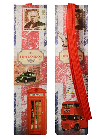 Закладка с резинкой Лондон цена и фото