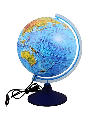 Глобус D25см физико-политический, интерактивный, с подсветкой, виртуал.очки, Глобен глобус globen глобен d 210мм серия классик физический с подсветкой