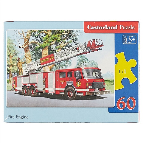 пазл пожарная команда 60 деталей castorland c60 06359 Пазл «Пожарная команда», 60 деталей