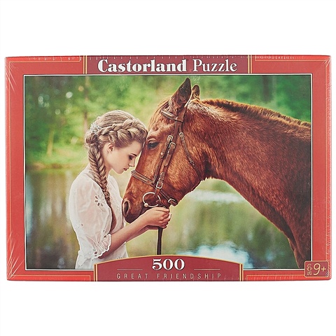 Пазл «Девушка и лошадь», 500 деталей пазл educa 500 деталей девушка с веером