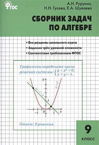 Рурукин А., Гусева Н., Шуваева Е. Сборник задач по алгебре. 9 класс
