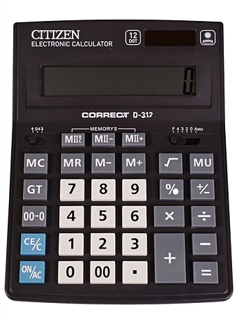 Калькулятор 12 разрядный настольный цена и фото