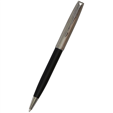 Ручка шариковая Sonnet Entry Point Black черная, Parker ручка шариковая sonnet sand blasted stainless steel черная parker