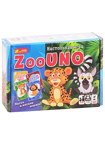 Настольная игра ZooUno настольная игра тм ранок зооуно