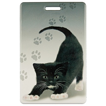 Чехол для карточек «Чёрный котёнок» c057 черный котёнок