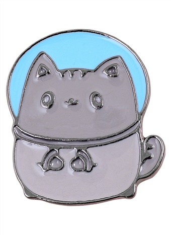 Значок Pin Joy Котик-космонавт (металл) сумка котик космонавт бежевый