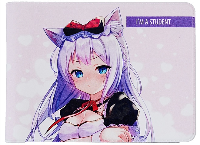 Обложка для студенческого Аниме Девушка с ушками (Сёдзё) (цветная) обложка для студенческого аниме девушка с ушками сёдзё цветная