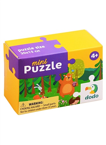 Пазл-мини Тедди и его друзья, 35 элементов пазл baby games форма и цвет слон и друзья 20 элементов