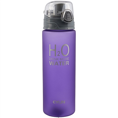 Бутылка H2O drink more water (пластик) (750мл)