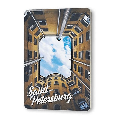 Сувенир, Магнит Двор-колодец 5,6*8,3см, картон сувенирные магниты на холодильник 20304 с изображением города висконсин