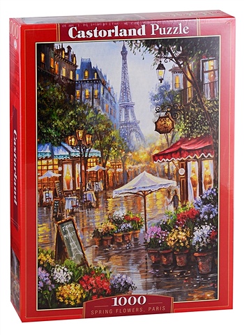 Пазл «Весенние цветы, Париж», 1000 деталей 