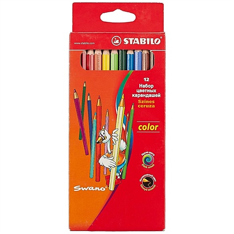 Цветные карандаши Stabilo, 12 цветов цветные карандаши play doh 12 цветов