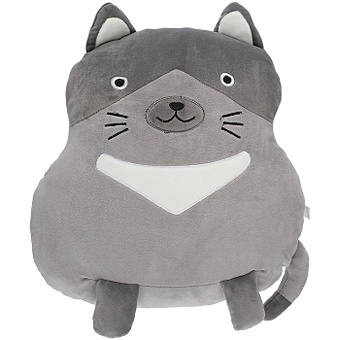 Мягкая игрушка Кот с пятнышком (серый) (40 см) мягкая игрушка кот с пятнышком серый 40 см